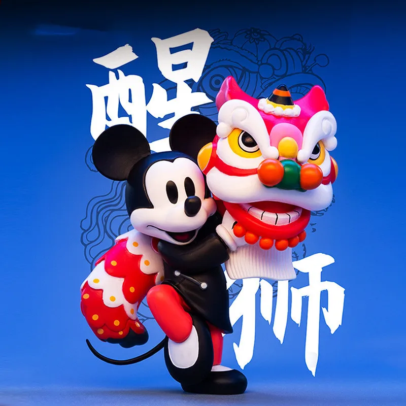 New Mickey Mouse Figure Series Action Figure Kute Chinese Kung Fu Animation Doll Mickey Doll Decoration Trendy Children Toy Gift