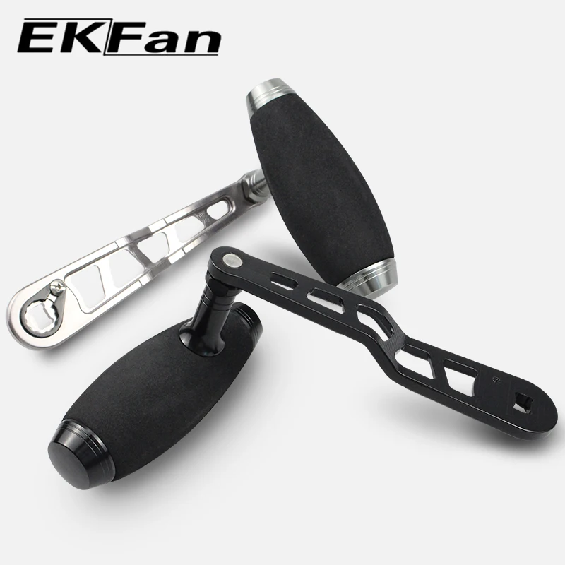 EKFan 120MM Aluminum Alloy Type T-bar Handle Knob Jigging Baitcasting Fishing Reel Handle For A/D/S 7*4/8*5mm Lure Reel DIY Part view 4