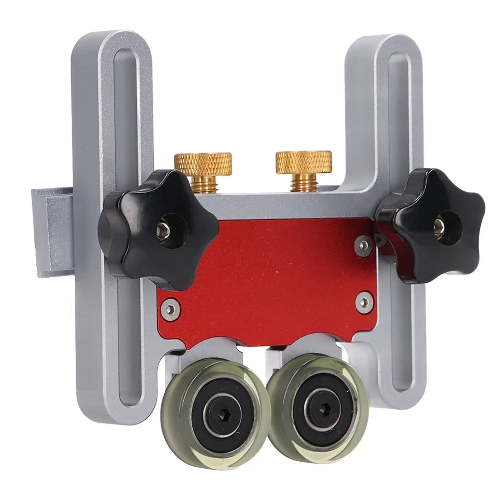 

Aluminum Alloy Table Saw Feeding Guide Roller Adjustable Height Double Wheel Adjustable Table Saw Roller Rubber Wheel