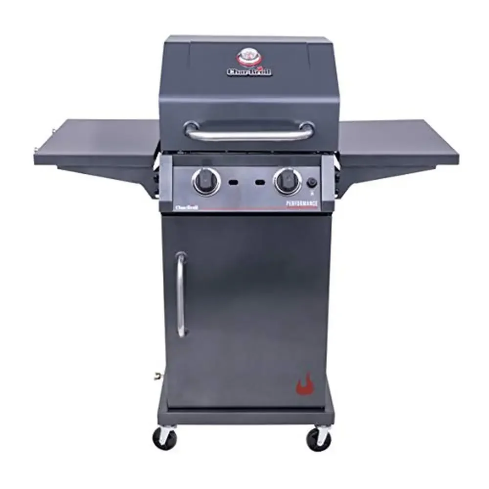 Stainless Steel 2-Burner Gas Grill with Infrared Cooking Technology and Cabinet Storage Performance Series Amplifire 405 Sq.