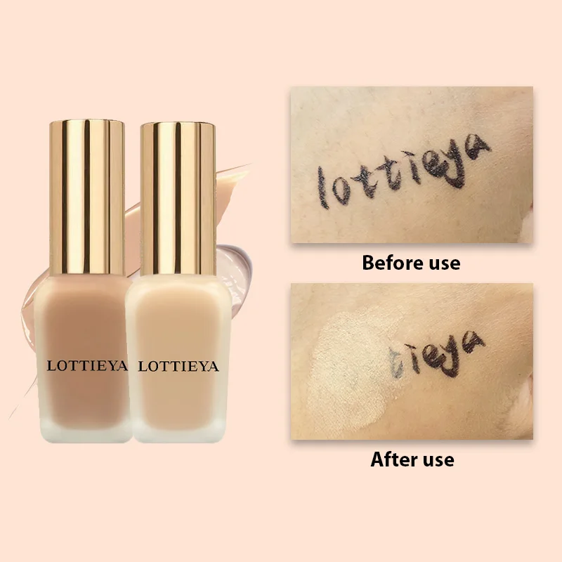 LOTTIEYA 30ML kontrola oleju do podkład w płynie twarzy o wysokim pokryciu krem przeciwsłoneczny SPF15 wodoodporny korektor do twarzy baza kosmetyki do makijażu