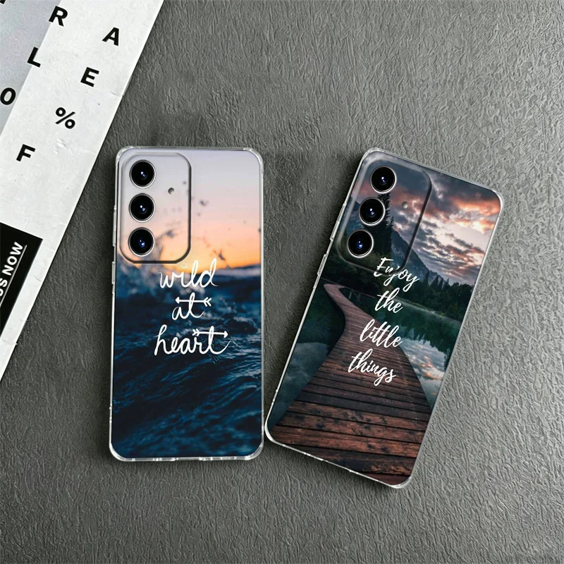 Travel Mountain Sea Beach Phone Case for Samsung A53 A52S A33 A32 A32 A22 A13 A12 Galaxy A04E A03S Core A02S A50S A51 A71 A73 A7