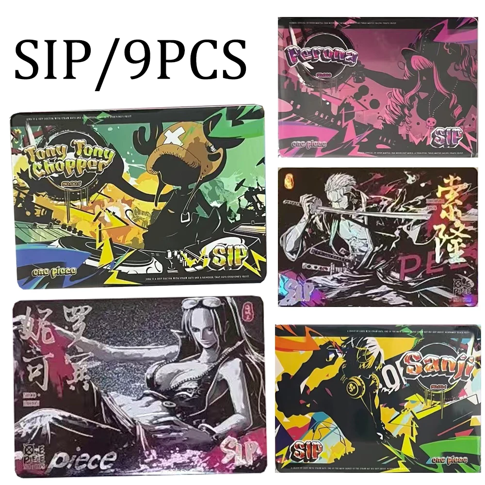 One Piece SIP Luffy Hancock Nicole Robin Yamato Perona Ace Fold Foil Collection Card Holiday Gift for Boys Foil stamping texture