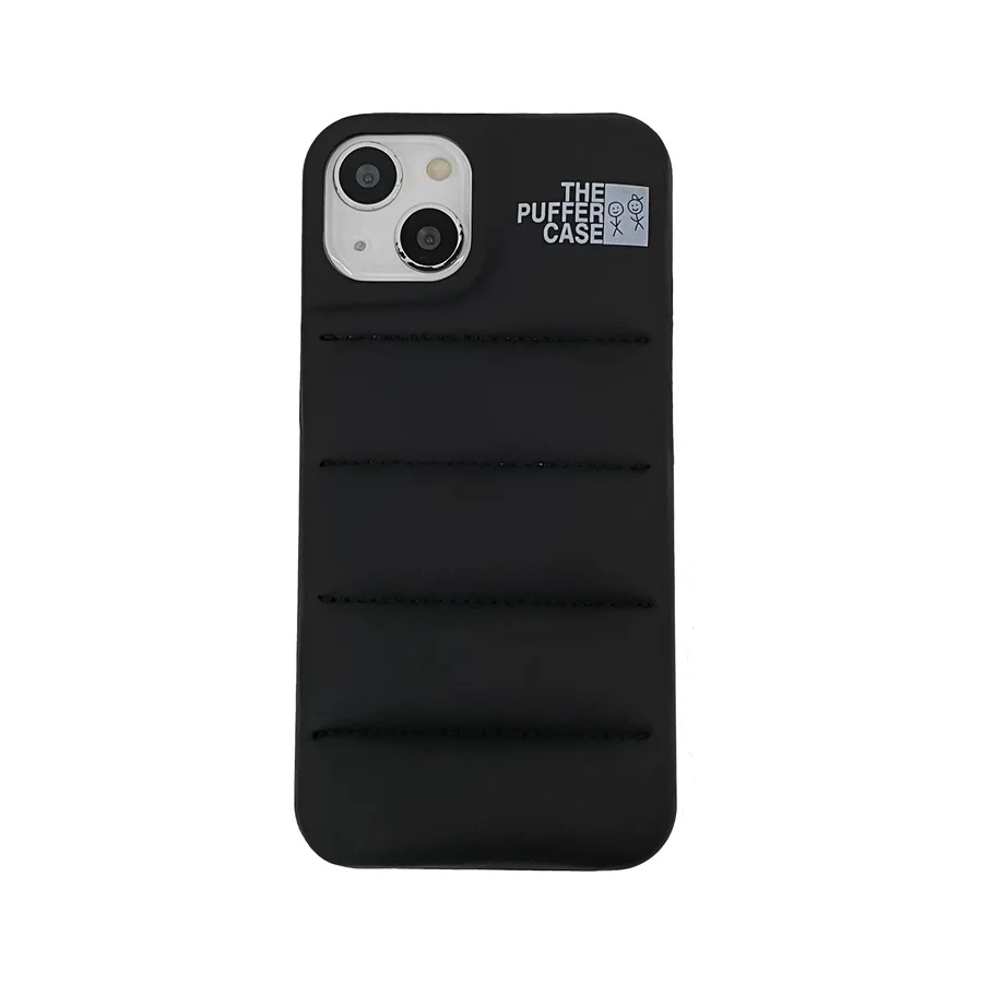 Fashion Solid Color The Puffer Case For iPhone 16 15 14 13 12 11