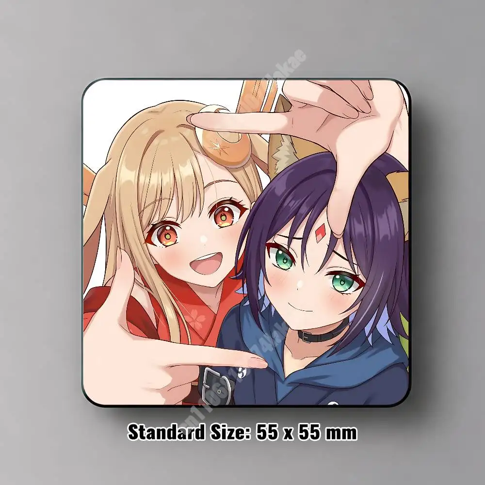 C-Cosmic P-Princess Kaguya Sakayori Iroha Magnetic Sticker Reflective Fridge Decal for Metal Surfaces Magnet Sign
