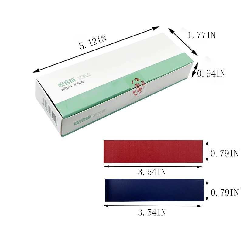 

200 листов/коробка зубной бумаги, сине-красные двухсторонние полоски для укусов, отбеливание зубов, бумага для суставов, стоматологические материалы, инструменты