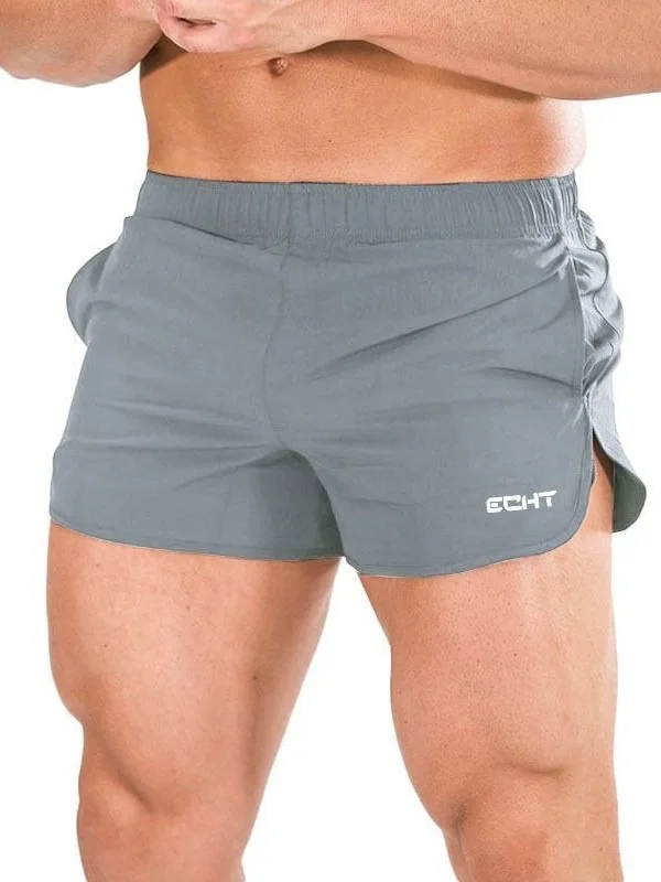 Men's Ice Silk Running Shorts Breathable Elastic Ultra Shorts Marathon Sports Briefs Quick Dry High Waist Shorts Running Pants