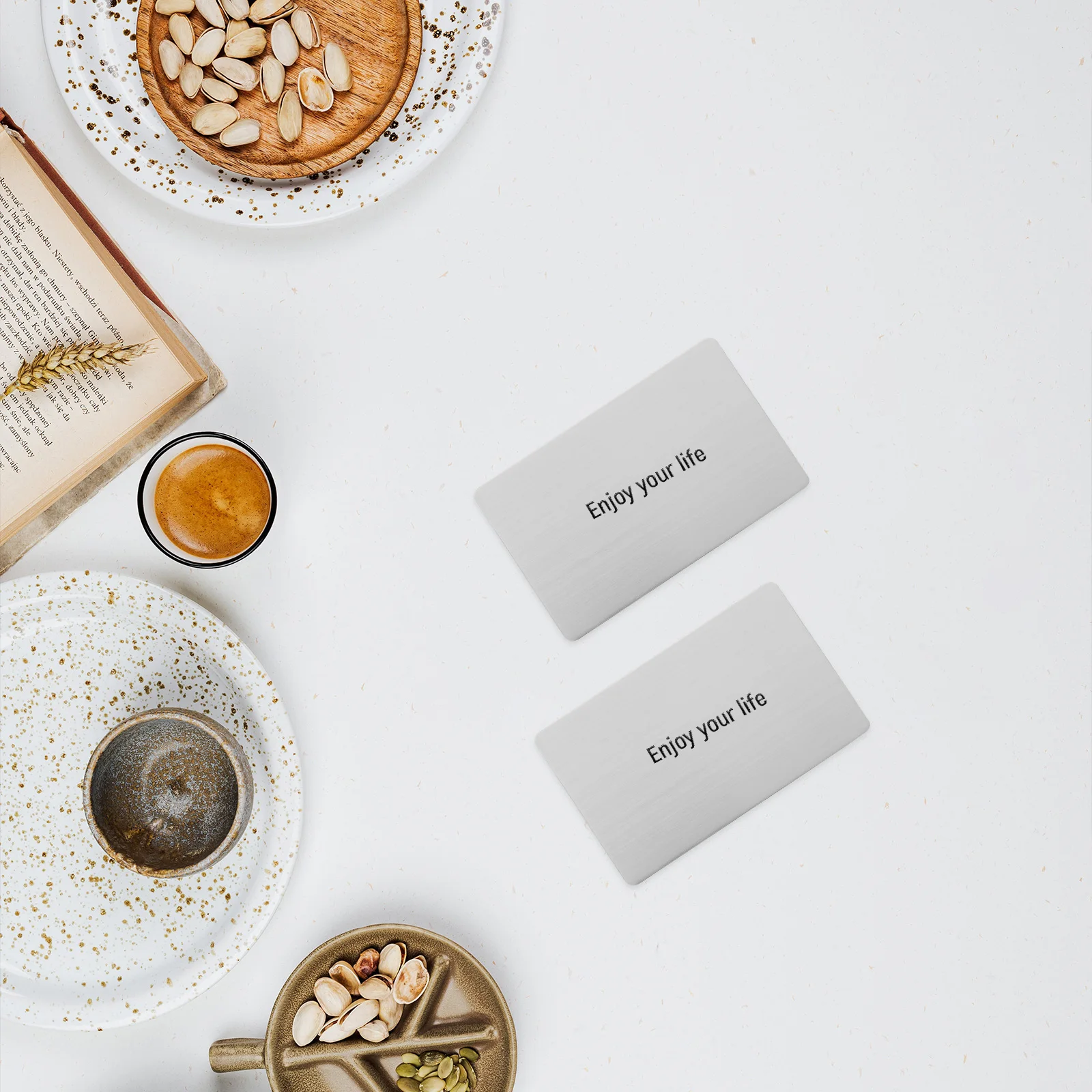 

5pcs StainlessSteel Blanks Engravable MetalSigns SilverCards DeskNamePlates ProfessionalAppearance