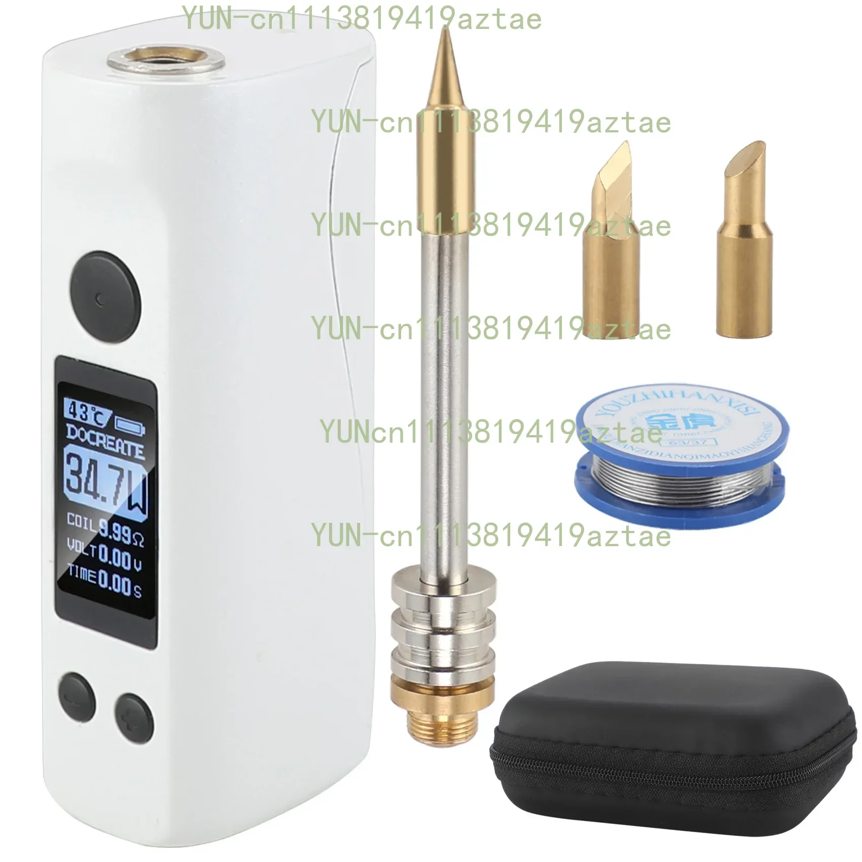 75W LED Large Screen Wireless Soldering Iron, USB Rechargeable Portable Electric Soldering Iron for Household