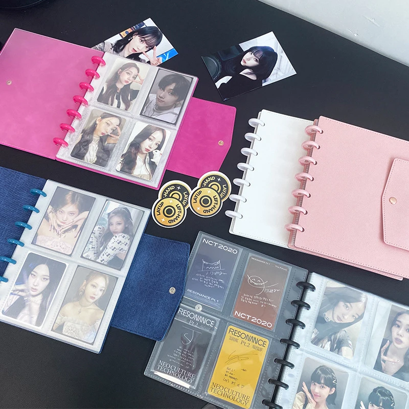 fromthenon mini folhas soltas notebook grid album de armazenamento foto bolsa de armazenamento mushroom hole card bolsa 3 01