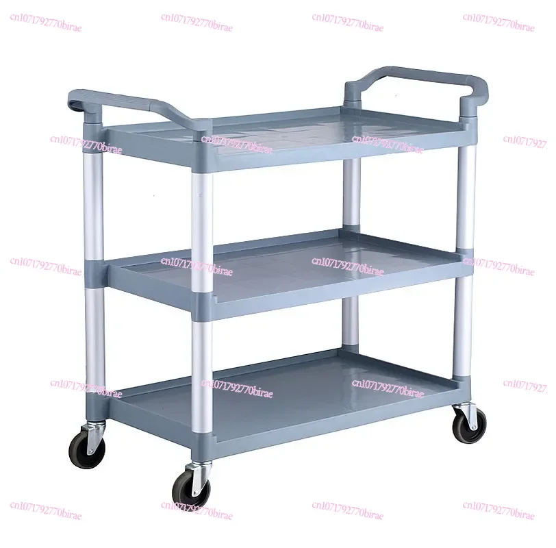 

Thickened Plastic Silent Car Tableware Recycling Dining Car Trolley Restaurant Delivery Truck Commercial Multi-functional