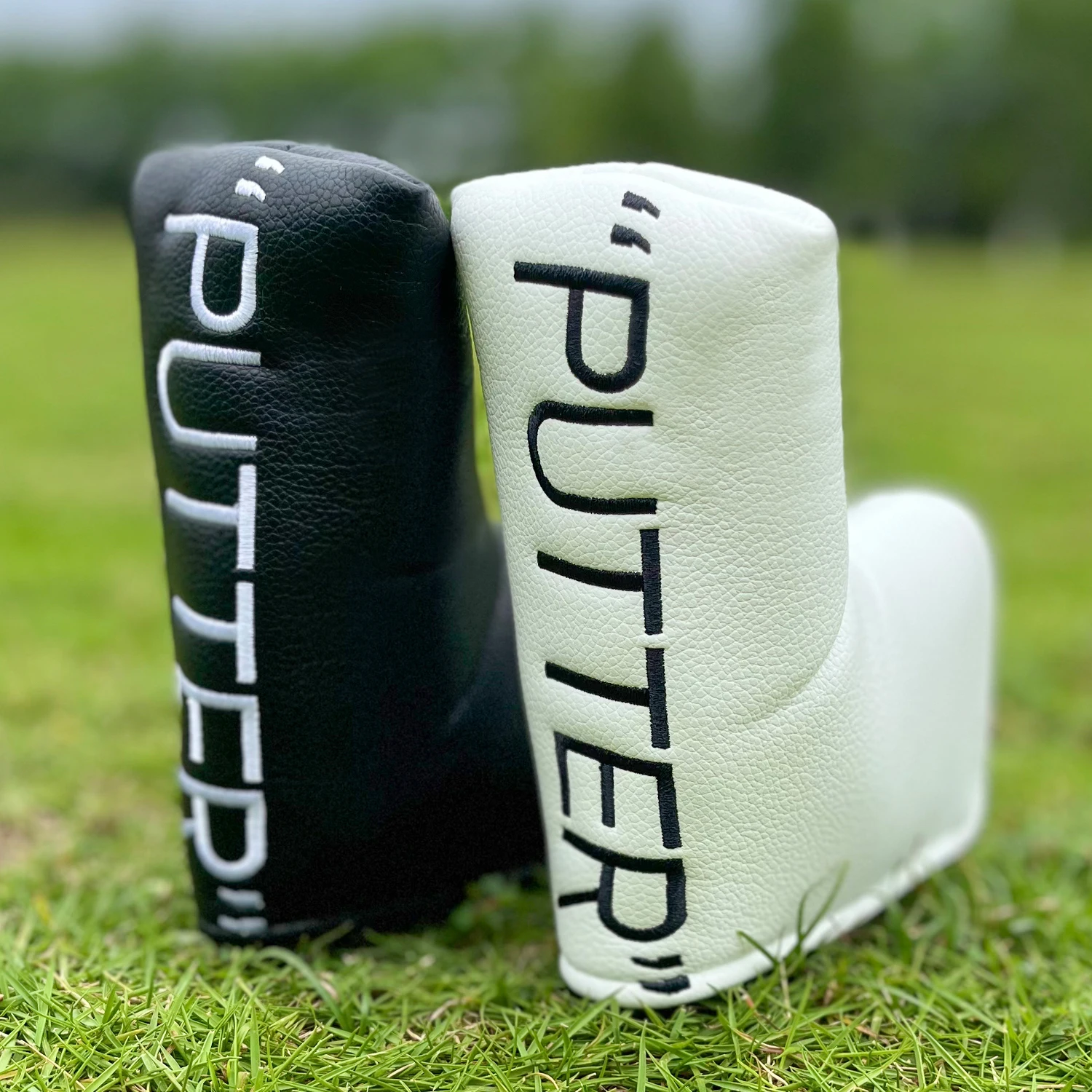 1pc Trendy Blade Golf Putter Headcover, Soft Lined Design with Secure Closure, Durable Golf Accessory for Men And Women