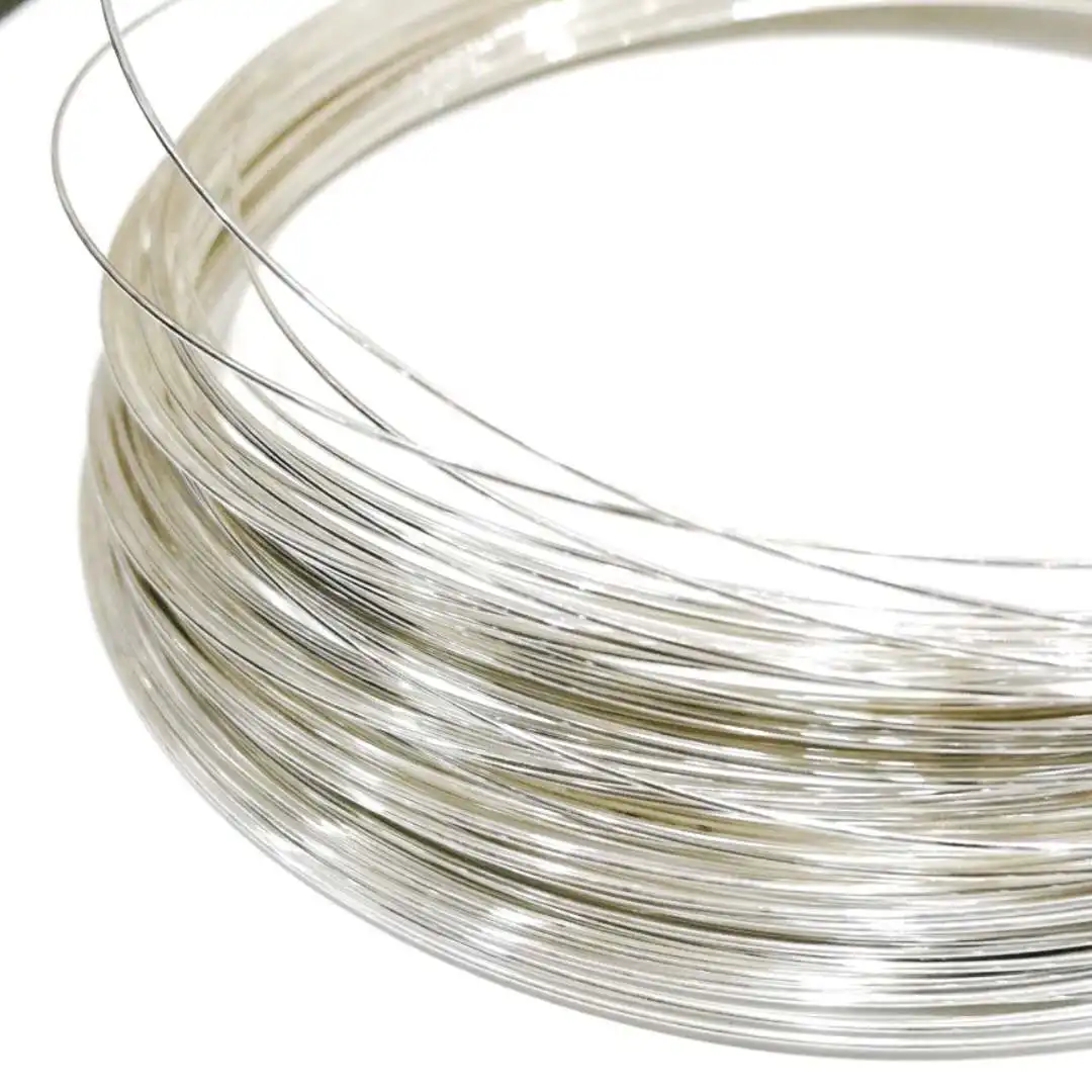 5m/lot Silver Wire Diy Handmade Crafts Material Thin Argent 0.4mm Thick Accessories 925 Pure Sterling Jewelry Costume Ornaments