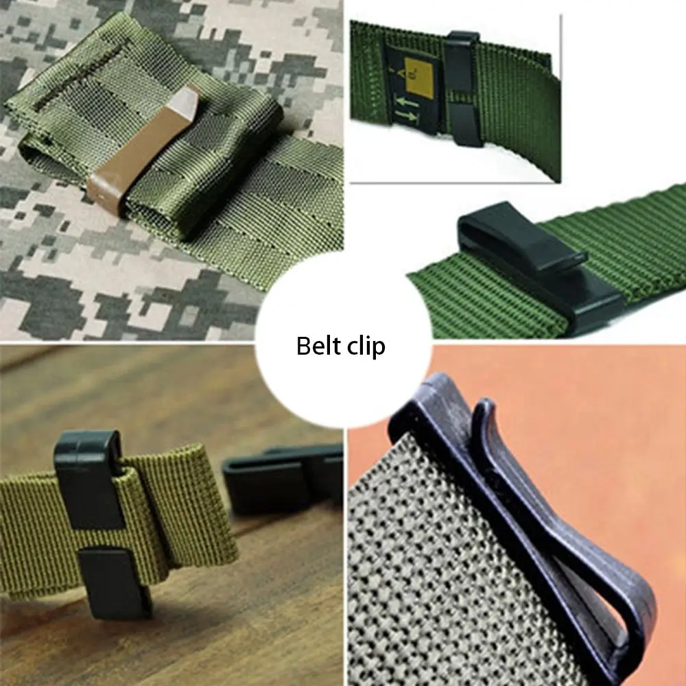 5pcs Hot Outdoor Attach Bag Strap Accessories Molle Webbing Buckle Adjust Keeper Belt end Clip Backpack Buckles