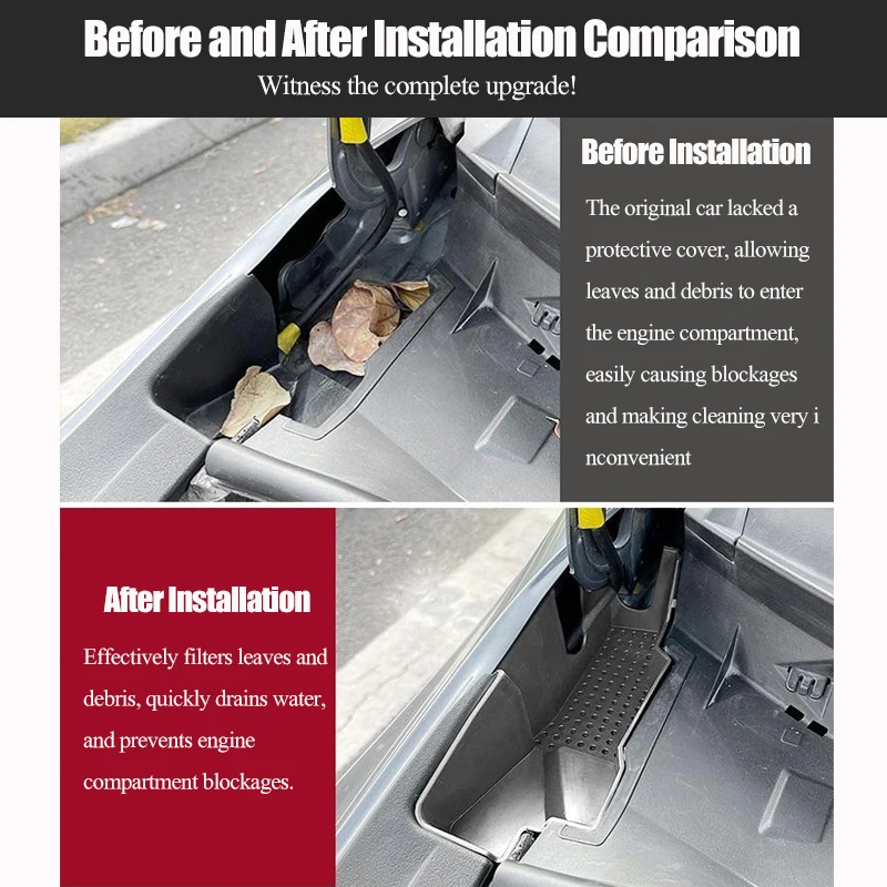 For Toyota Corolla E210 Accessories 2019~2025 Car Front Engine Compartment Filter Protective Cover Water Tank Cabin Filter Net