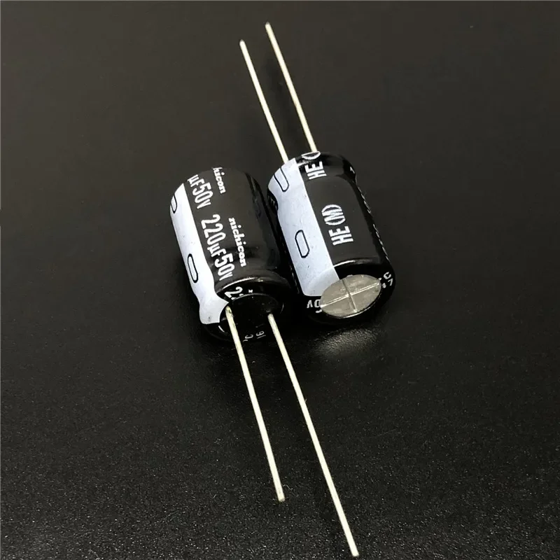 

10Pcs/100pcs 220uF 50V NICHICON HE Series 10x16mm Extremely Low Impedance 50V220uF Aluminum Electrolytic Capacitor