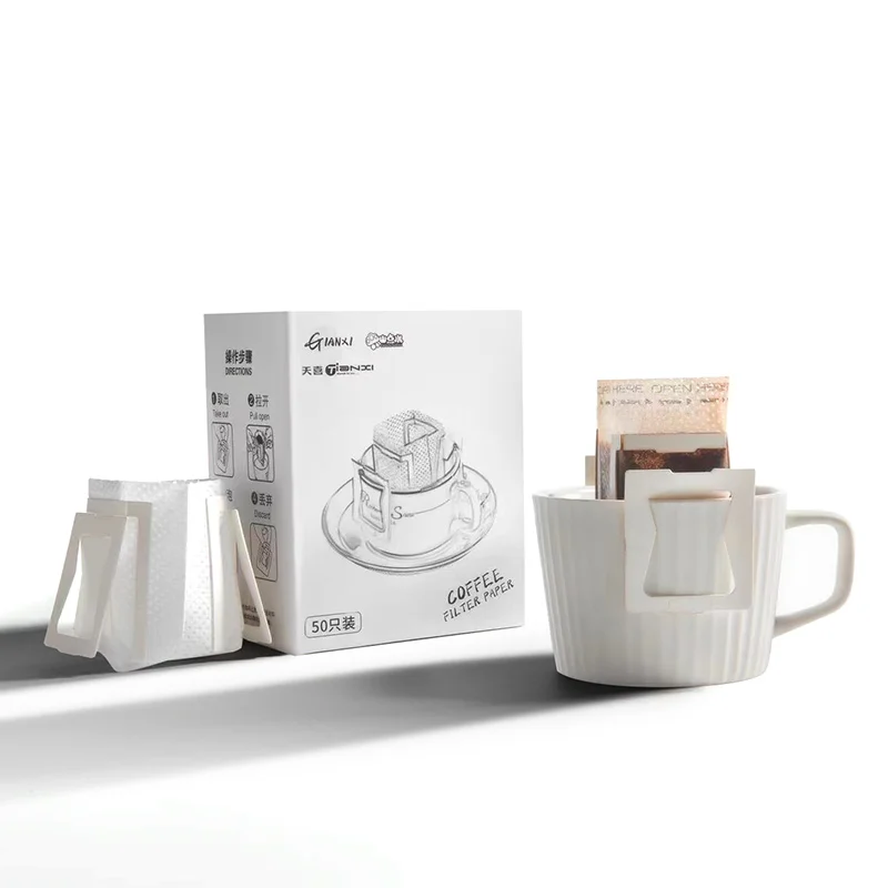 Gianxi Kaffee Fliter Taschen Einweg Kaffee Fliter Papier tragbare hängende Ohr Stil Kaffee Fliter für Espresso Kaffee Utensil