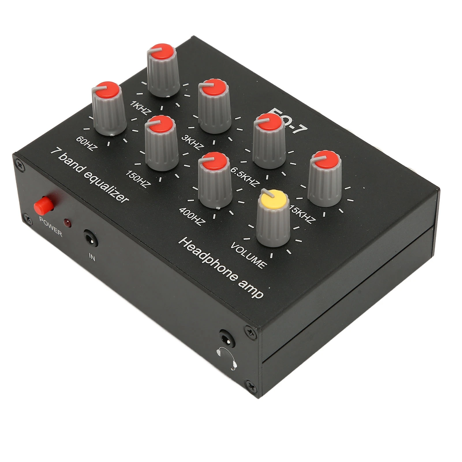 7-bands geluidsequalizer RCA-uitgang Ingang 12 dB Hoge basaanpassing Dual Channel digitale equalizer