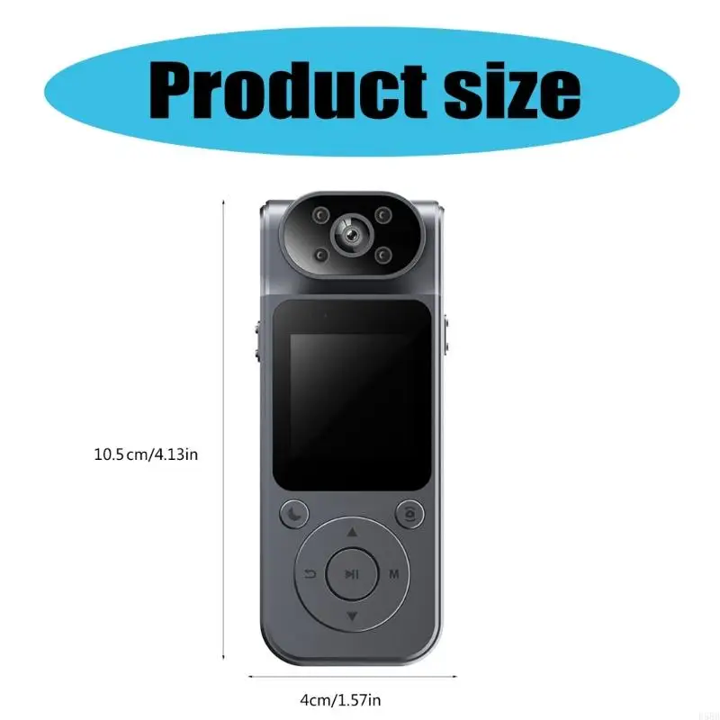 D5BB 1080P Body Recording Camera with Fastening and Adjustable Viewing IP65