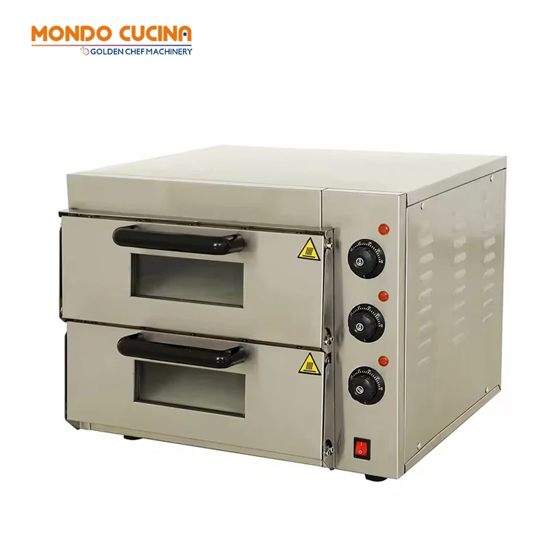 Bakery Equipment for Commercial Use Two Deck Pizza Baking Oven Electric Bread Oven
