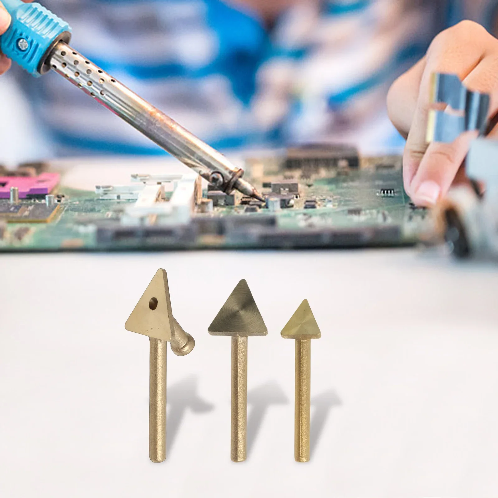 Cautin Heat Penetrate Tips Gold 80 Watt Tips Steel Material Welding Temperature Range Good Thermal Conductivity