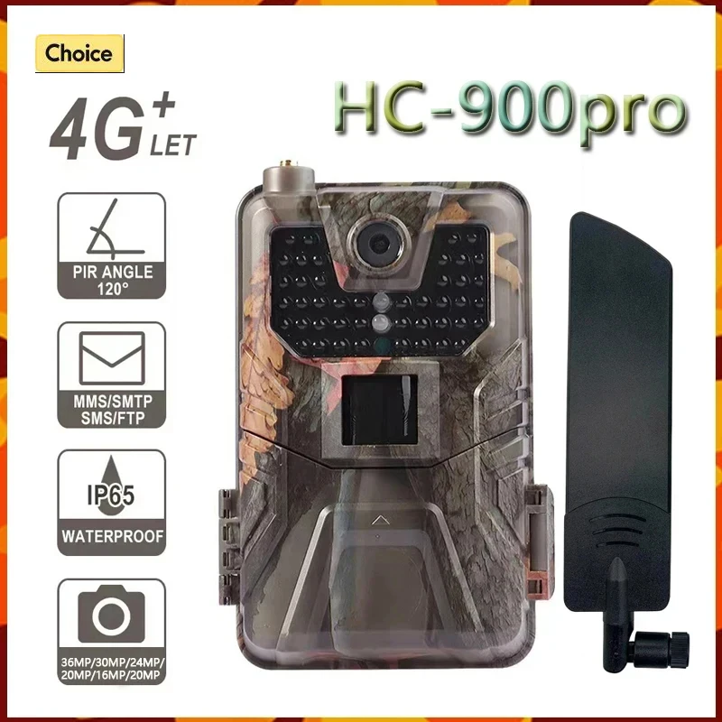 

Suntekcam 4G APP Control 4K Trail Camera HC-900pro Live Video Infrared Night Vision 36MP Outdoor Wildlife Animal Hunting Cameras