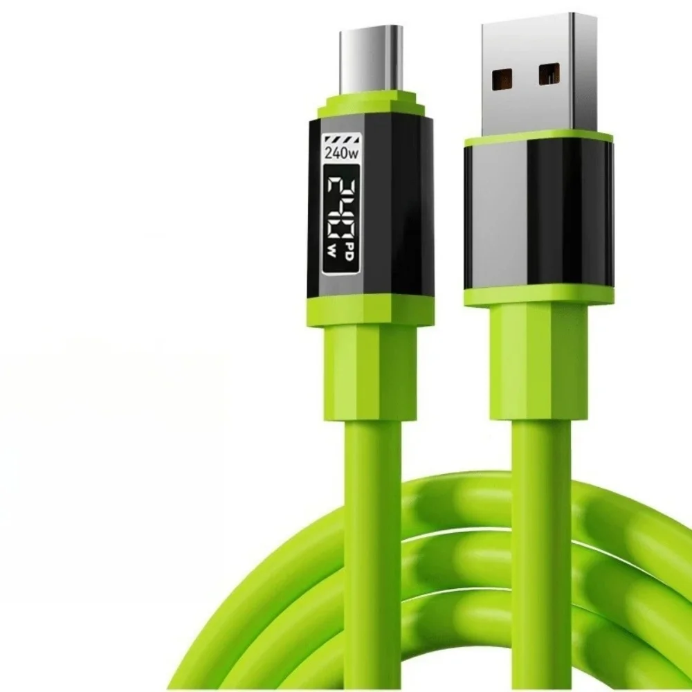 240W GaN-Ladegerät Schnellladegerät 6-Port USB-C PD-Ladeblock mit 240W USB-C zu Typ-C Datenkabel für iPhone Xiaomi Huawei Smartphone