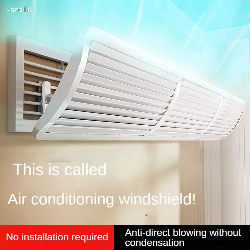 

Central Air Conditioning Windshield Duct Type Air Conditioner Outlet Baffle Anti-Direct Blowing Grille Universal Wind Deflector