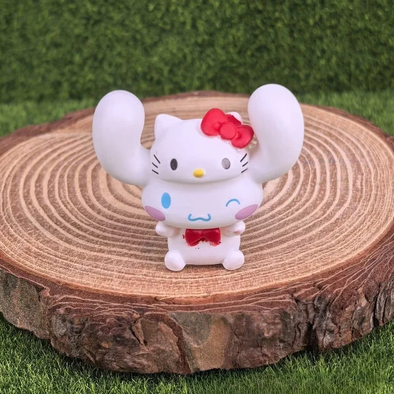 أنيمي الشكل سانريو مرحبا كيتي سينامورول بوم بورين Pochacco Kt قبعة Kawaii نموذج صندوق أعمى اللعب جمع الحلي الاطفال هدية