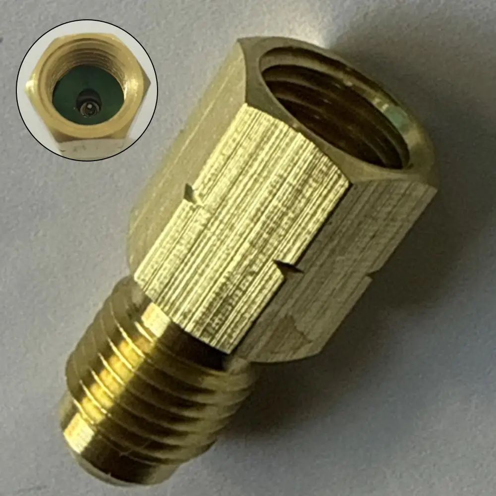 R32 Left Hand Thread 1/4 SAE Male Female Thread Adapter Reverse Thread Fitting Suitable For R32/R454B Connector