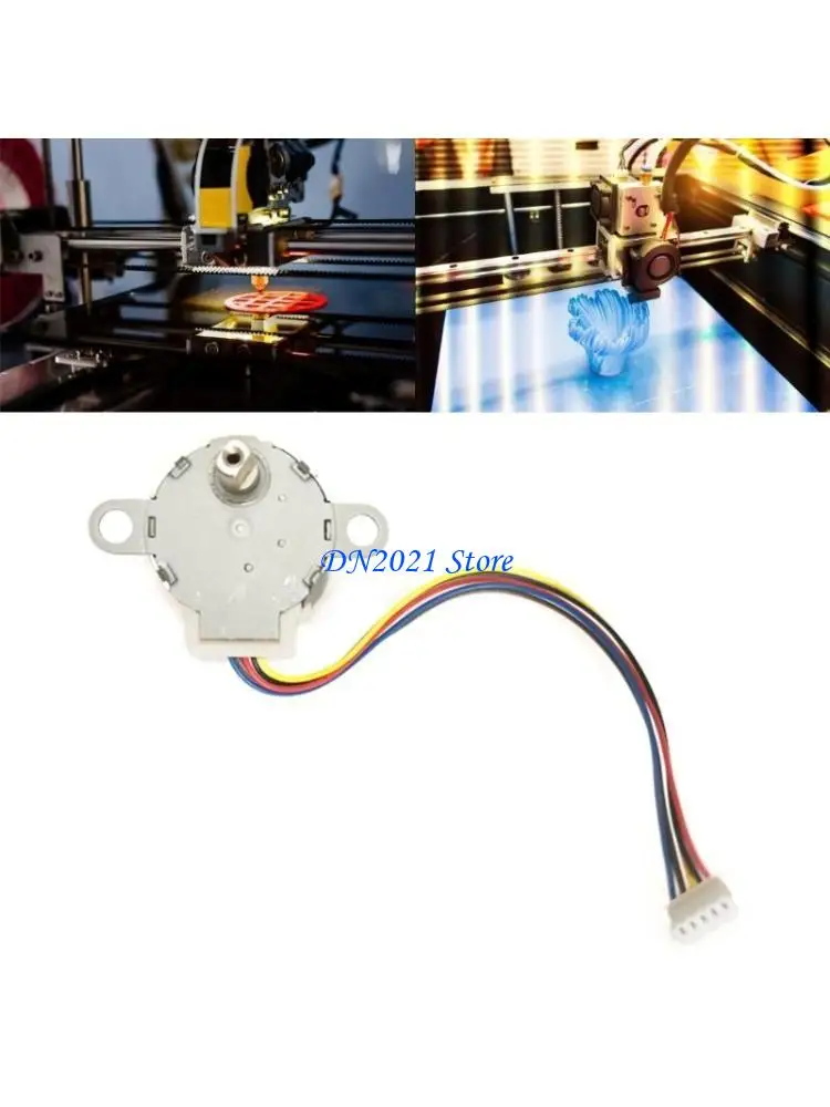 

F3KE 24BYJ48-394B 5 В/12 В шаговый двигатель, 4-фазный 5-проводной двигатель-редуктор для мониторов беспроводной камеры, шаговый