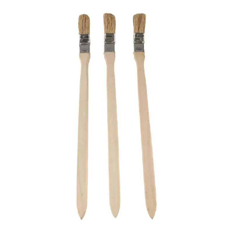 Long Handle Elbow Marine Paint Brush Solid Wood Handle Mixed Pig Mane Hair Elbow Paint Brush Wall Painting Cleaning Tool