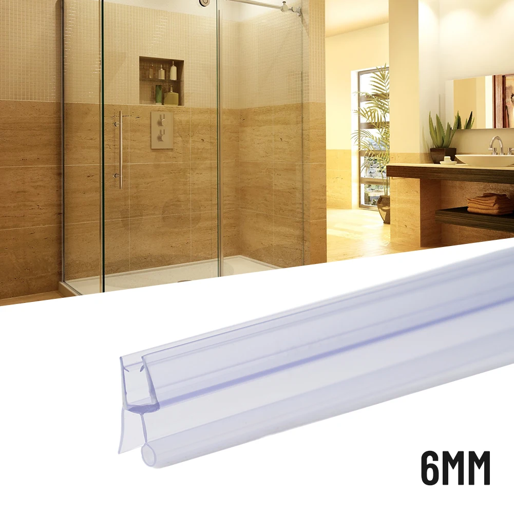 Sealant Strip Shower Seal 2pcs Shower Room Bottom Transparent Water Retaining Strip 50cm 6/8/10/12mm Rubber Strip