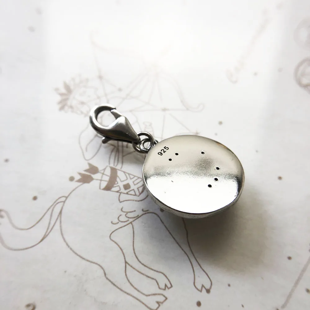 Glücksrad 925 Sterling Silber baumeln Charme Glück Anhänger Frauen Männer Sommer edlen Schmuck – Detail 5