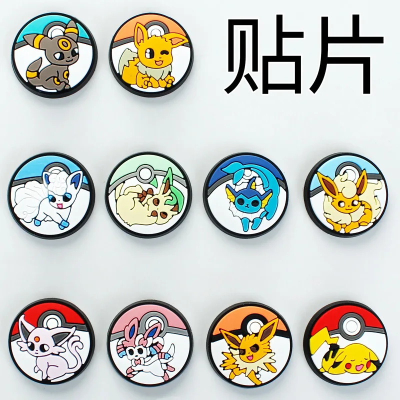 

100pcs Cartoon Diy Semi-Manufactures Trinkets Silicone Patch PVC Paster Stickers For Mobile Phone Case Cover Earphone Case Shoes