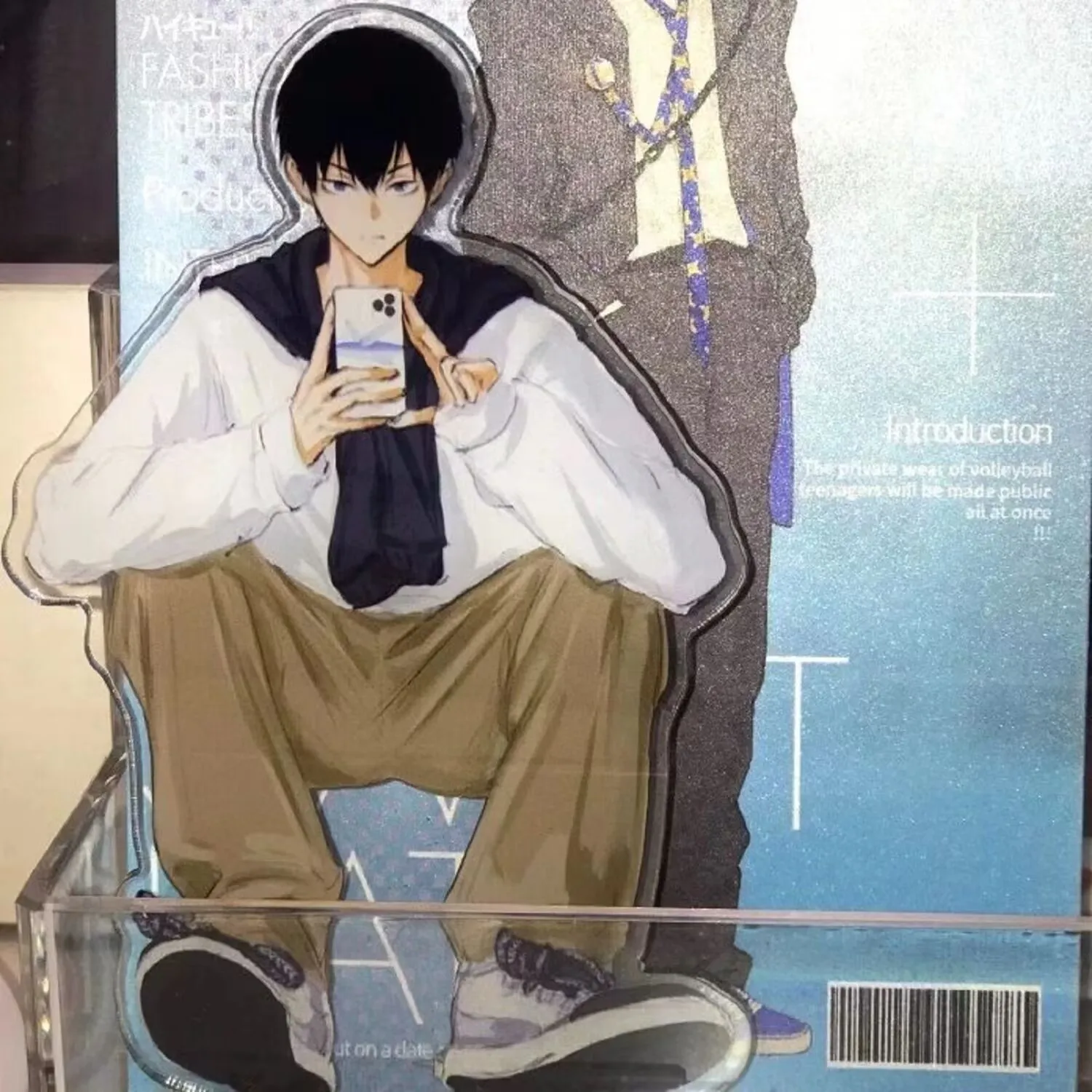 "하이큐!!" 탁상 장식 만화 및 애니메이션 "Hyuga Shoyo, Kageyama Hikaru"는 고품질 아크릴로 만들어졌습니다.