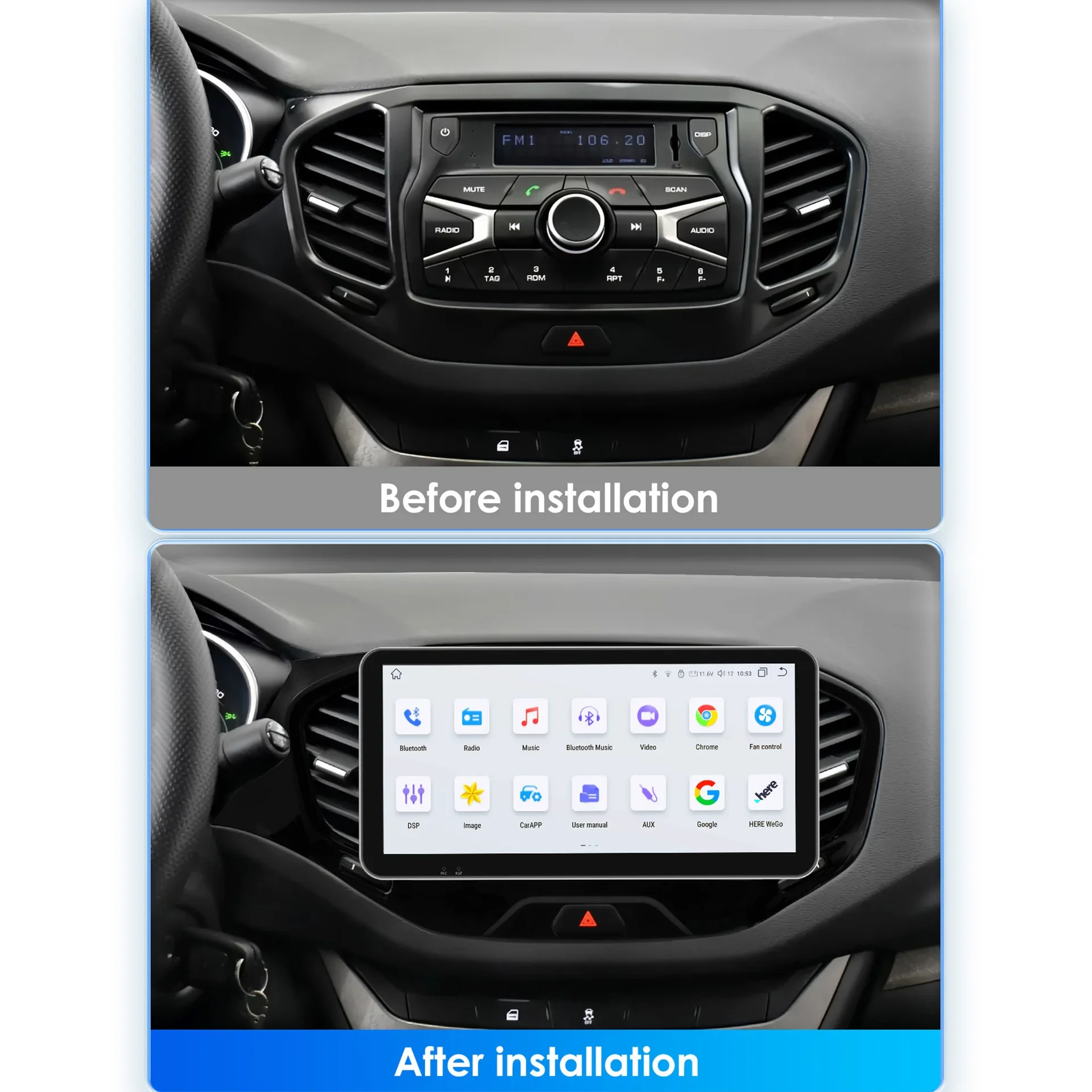 The new product is suitable for 15-20 Lada Vesta car MP5 navigator reversing image all-in-one machine GPS