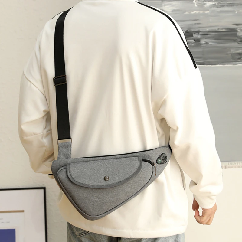 Bolso de pecho con eslinga para hombre y niño, bandolera pequeña de hombro, bandolera antirrobo para teléfono móvil