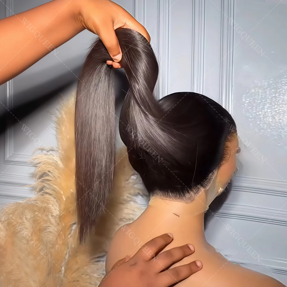 

Hidden Strap 360 Full Lace Front Wigs Human Hair with Drawstring Long Silky Straight Real HD Lace Wig 5x5 Lace Glueless Wig