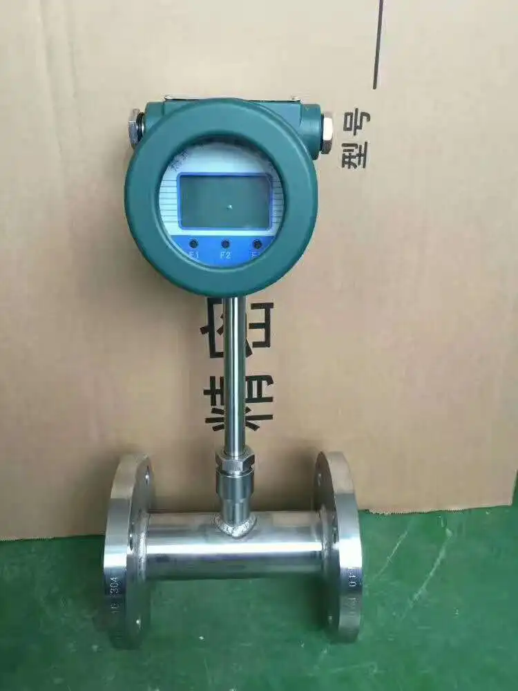 LCD Display Digital Air CO2 Vortex Flowmeter Steam Liquid Water Flow Meter