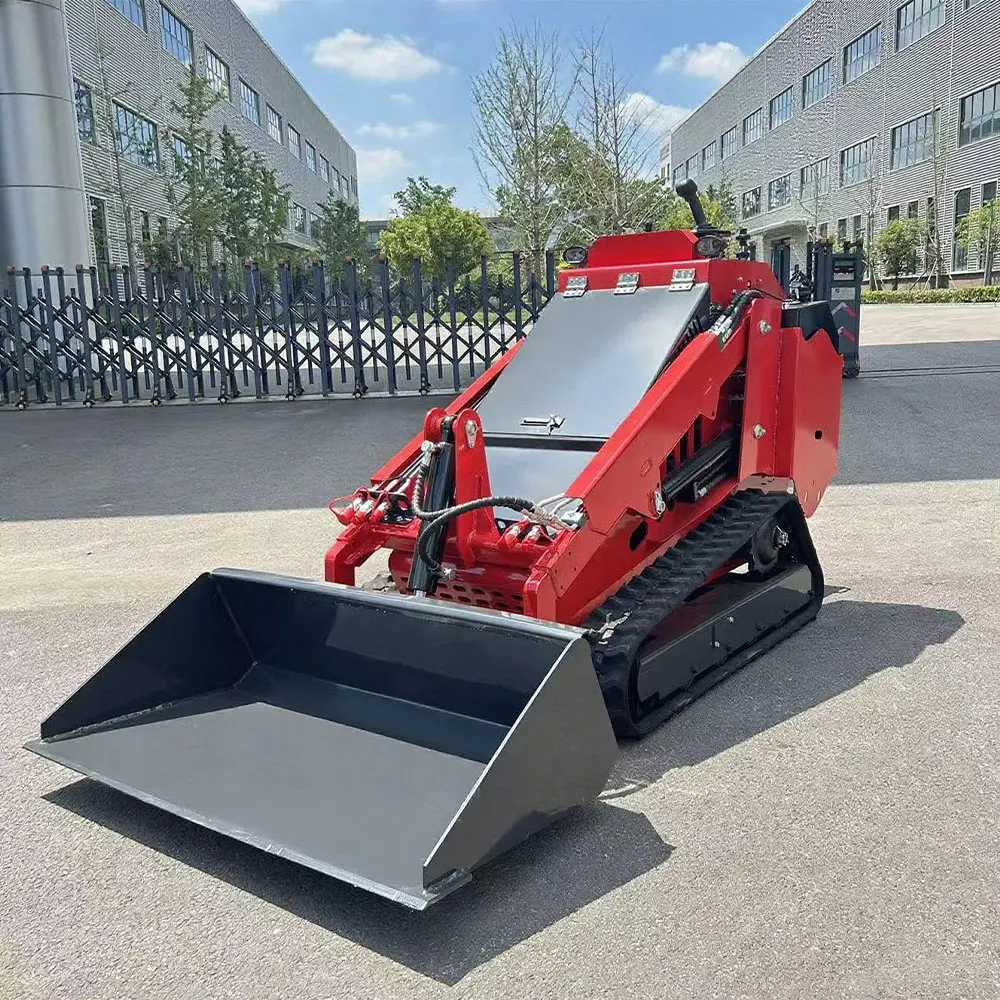 

Fast Delivery Crawler Mini Skid Steer Loader Heavy Dty Disel Track Loader With Attachments for Construction