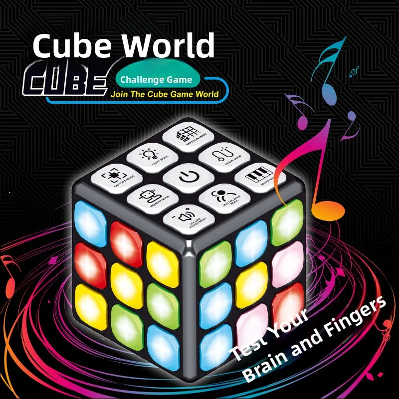 電子音楽キューブゲーム多機能クレンジライト子供向け新奇なおもちゃ越境パズルおもちゃ男の子と女の子向け