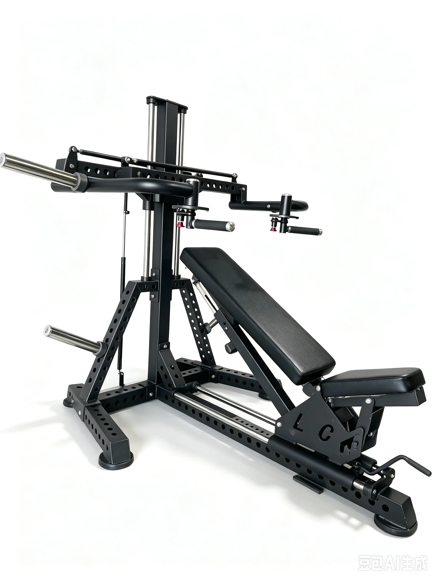 Multi Purpose Leverage Shoulder & Chest Press Machine, Heavy Duty Steel Frame for Commercial Gym Home Studio Use