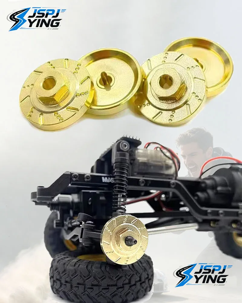 Brass Counterweight Brake Disc Coupling RC Wheel Hub Upgrade Parts for FMS 1/24 FCX24M Camel Cup RC Crawler Car