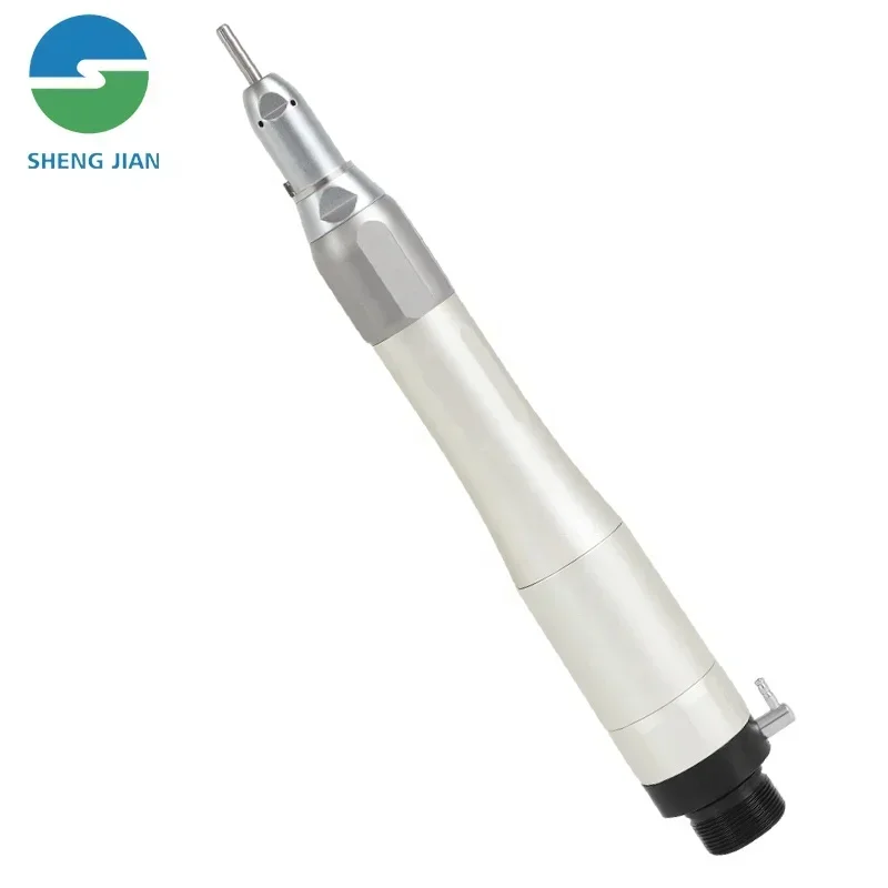 SJ Dent Low Speed Straight Handpiece Set Nosecone FX External WaySpray Ratio1:1 E-type Den tal Hand Piece Fit Den tal Air Motor