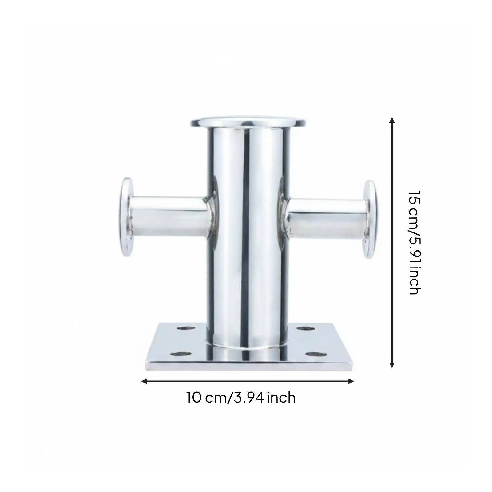 Cross Mooring Bollard Stainless Steel Dock Bollard Saltwater Mooring Bitt for
