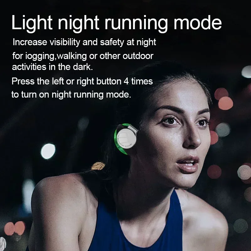 Con microfoni Sport Gancio per l'orecchio Display a LED Cuffie wireless stereo Auricolari HiFi Auricolari F2 TWS Bluetooth5.2