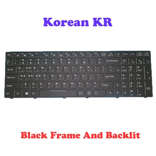 BossMonster STORM84 144 한국어 KR 블랙 프레임 포함 한성컴퓨터용 한성컴퓨터용 노트북 백라이트 키보드 New 