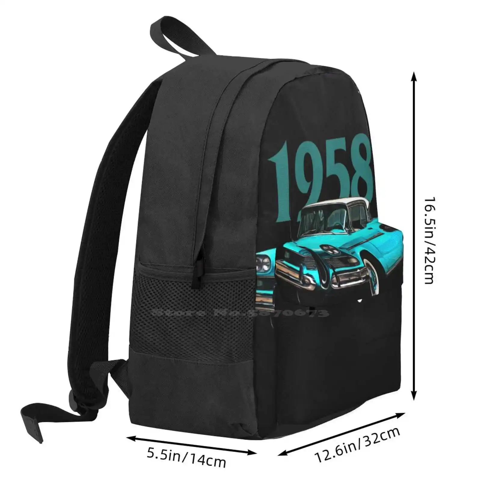 Untitled School Bag Big Capacity Backpack Laptop 15 Inch Edsel 1958 1960 1959 Ranger Stencil Logo Car American Muscle Classic