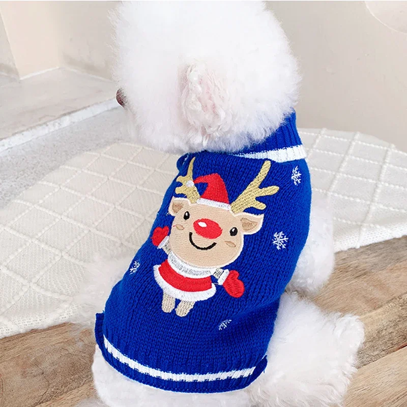 

Рождественский свитер для собак Xams, одежда для домашних животных, одежда для щенков, пуделя, померанский шпиц, йорк, бишон, мальтийский шнауцер, одежда для собак чихуахуа